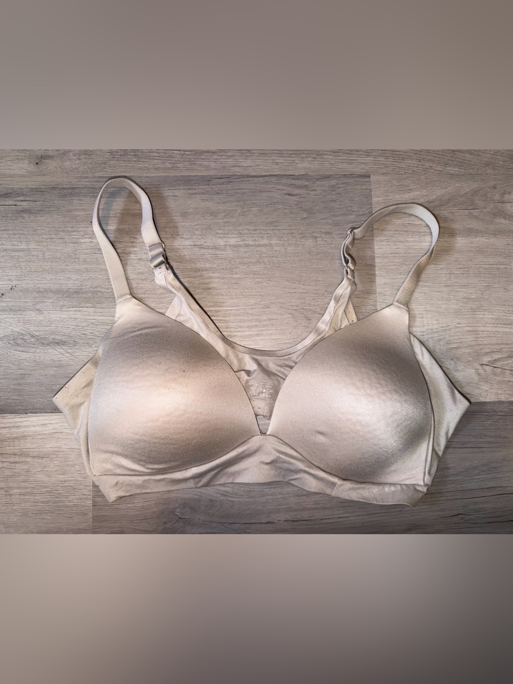 aerie Light Beige Seamless T-Shirt Bra